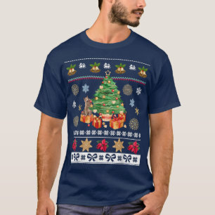 Cats Owners Happy Christmas Holidays Ugly Winter D T-Shirt