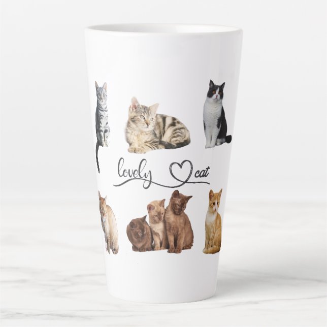 cats package, Funny cats package Latte Mug (Front)