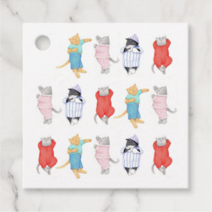 CATS PAJAMAS Square Gift Tags