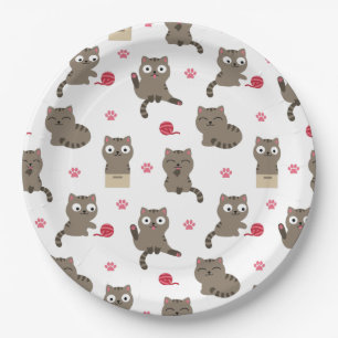 Cats Paper Plate