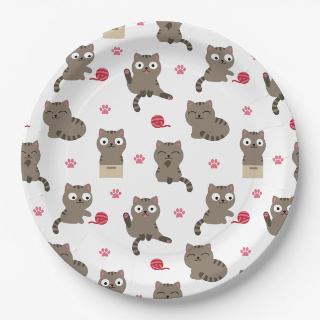 Cats Paper Plate (Front)