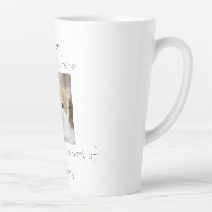 cats, part of the family, Simple cute Cat mum Gift Latte Mug