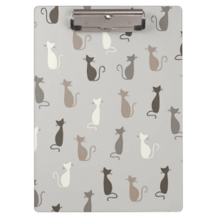 Cats pattern clipboard