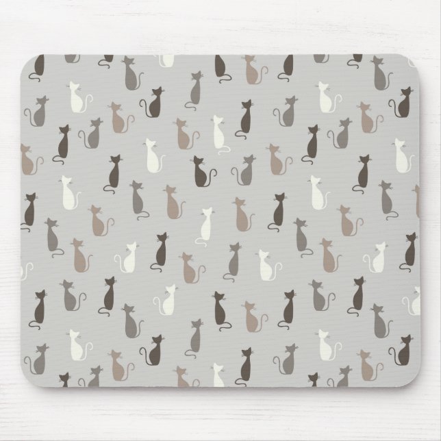 Cats pattern mouse mat (Front)