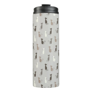 Cats pattern thermal tumbler