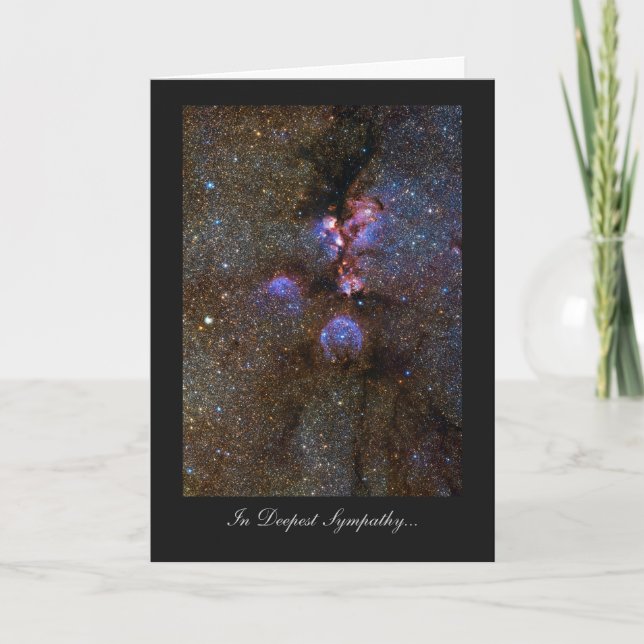 Cat's Paw Nebula - In Deepest Sympathy Card (Front)