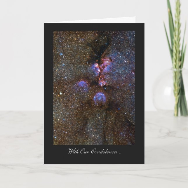 Cat's Paw Nebula - With Our Condolences Card (Front)