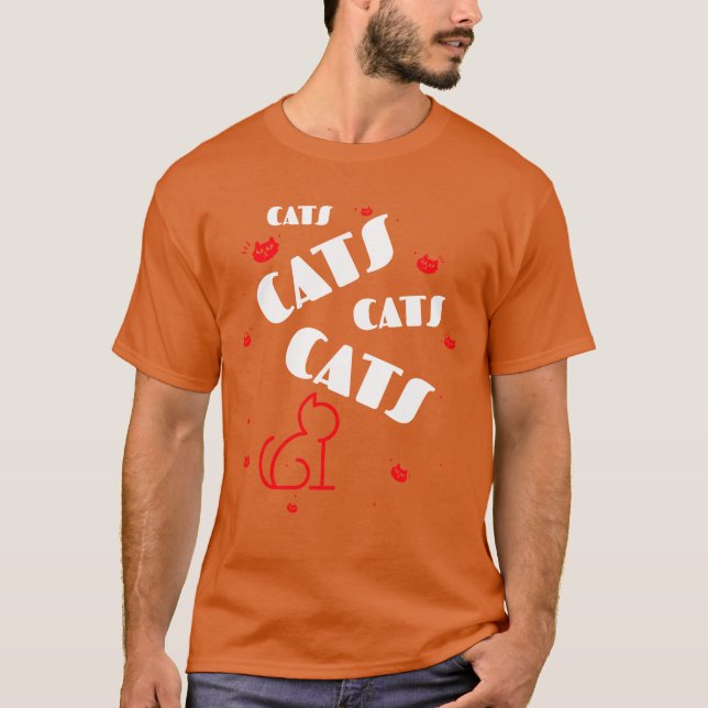 Cats pd19 retro T-Shirt (Front)