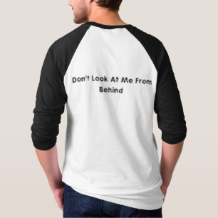 Cats Photo And Funny Text On Face, Funny Text Back T-Shirt
