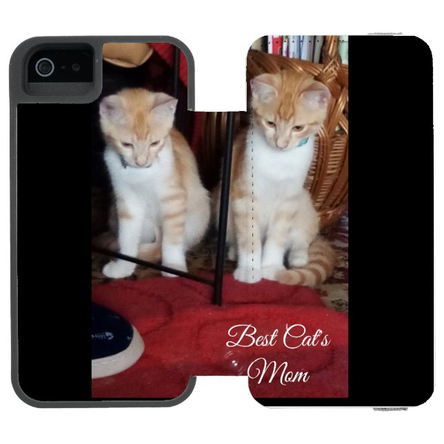 Cats , Photo Text, Cat Mom , iPhone 6 Wallet Case Incipio iPhone Wallet Case (Folio Open)