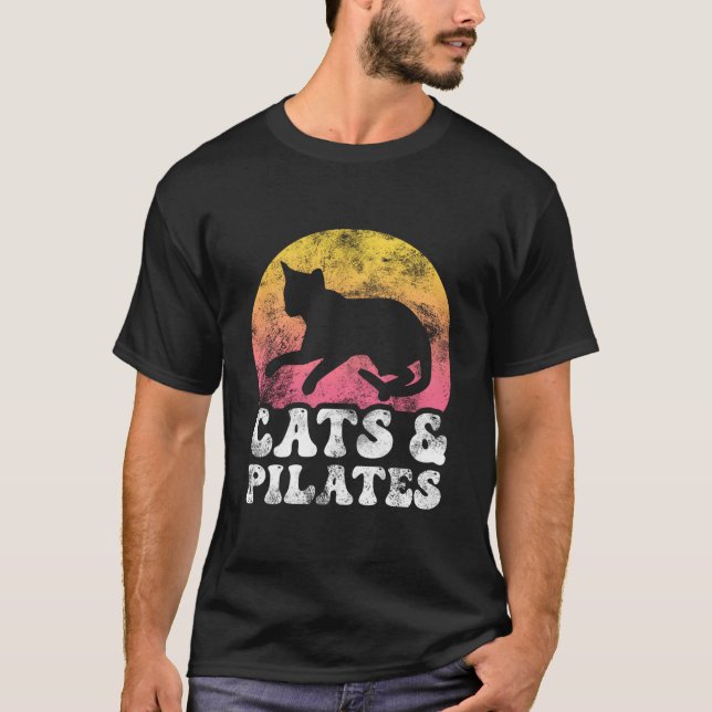 Cats Pilates Hobby T-Shirt (Front)
