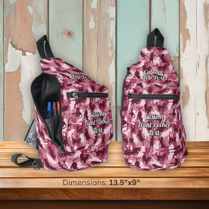 Cats Pink Camouflage Sling Bag