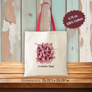 Cats Pink Camouflage Tote Bag