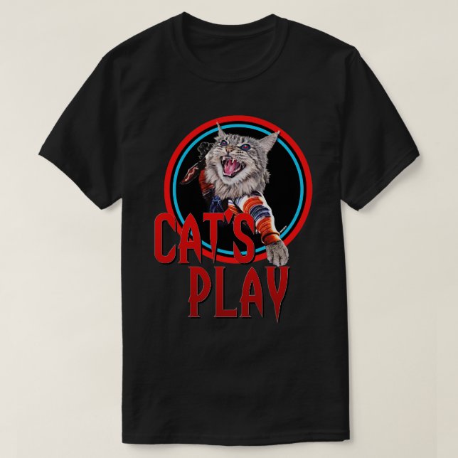 Cats Play T-Shirt (Design Front)