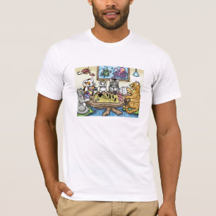 Cats Playing Pathfinder by Carrie Michael T-Shirt