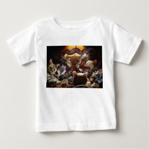 Cats playing poker   baby T-Shirt