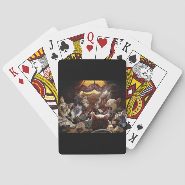Cats playing poker  cards (Back)