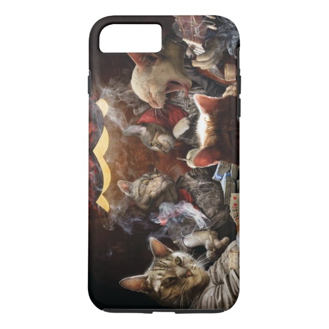 Cats playing poker   Case-Mate iPhone case (Back)