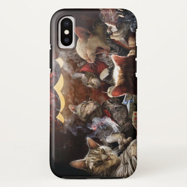 Cats playing poker   Case-Mate iPhone case (Back)