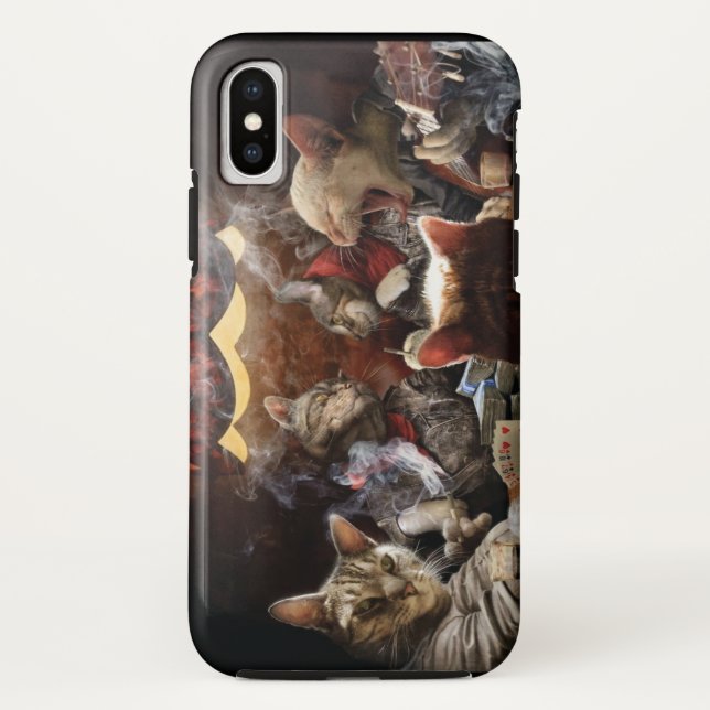 Cats playing poker   Case-Mate iPhone case (Back)