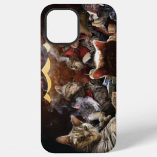 Cats playing poker iPhone 12 pro max case
