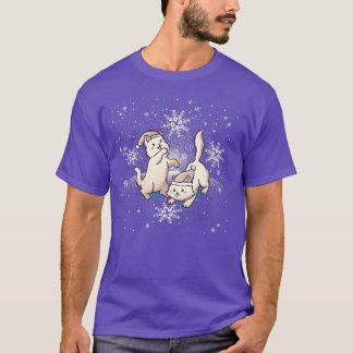 Cats Playing With Snowflakes Xmas Ugly Sweater by
