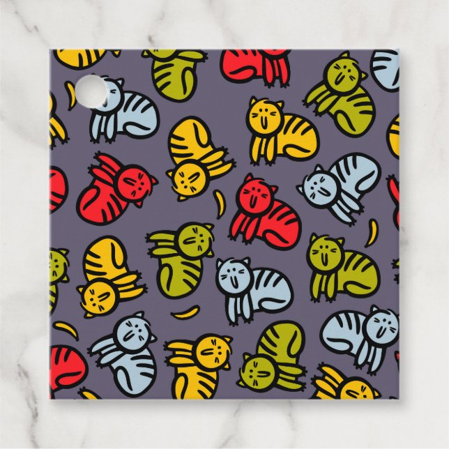 Cats plus bananas favour tags (Front)