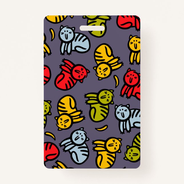 Cats plus bananas ID badge (Front)