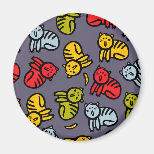 Cats plus bananas magnet