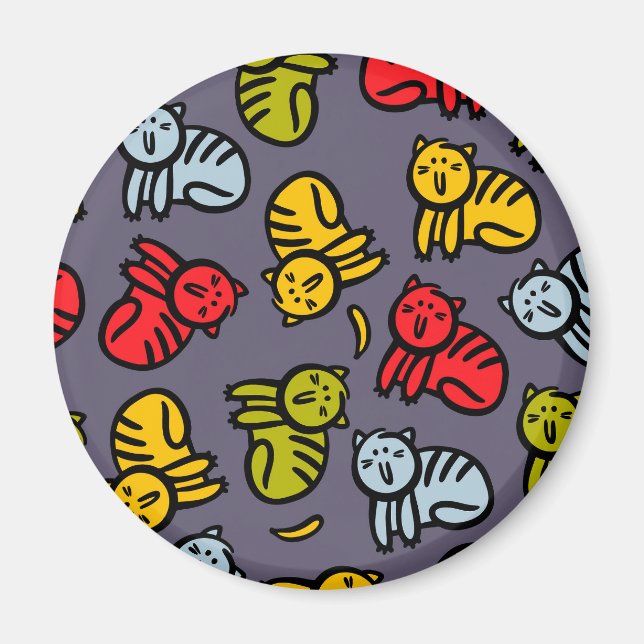 Cats plus bananas magnet (Front)