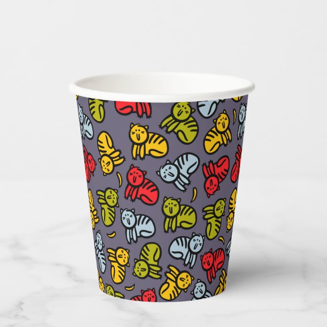 Cats plus bananas paper cups (Front)