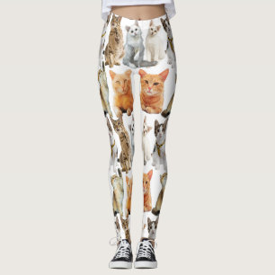 Cats print pattern 01x4 leggings