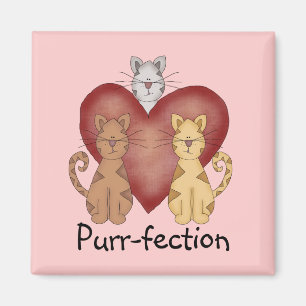 Cats Purr-fection Tshirts and Gifts Magnet