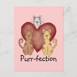 Cats Purr-fection Tshirts and Gifts Postcard