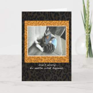 Cat's Pyjamas Cheer up card