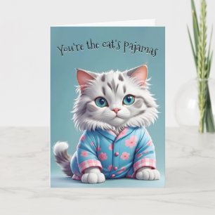 Cat's Pyjamas Thank You Card