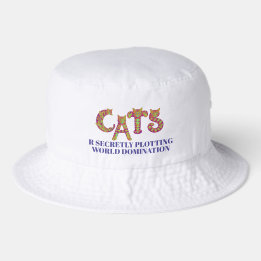 CATS R SECRETLY PLOTTING WORLD DOMINATION TRUCKER HAT