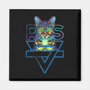 Cats Rainbow Kitten Surprise Cute Cat Magnet