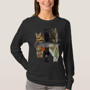 Cats Reflection Friend Cat Lovers Cute Tiger T-Shirt
