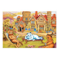 Cats relaxing in the Grounds at Napsbury by Wain