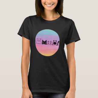 Cats Retro Cat Looking T-Shirt