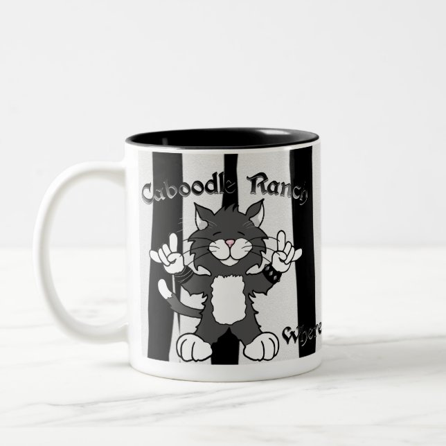 'Cats Rock!' Mug (Left)