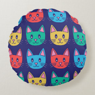Cats Round Cushion