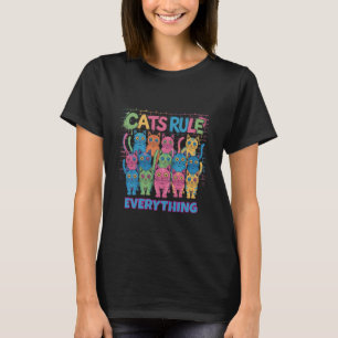 Cats rule everything funnyT-Shirt T-Shirt