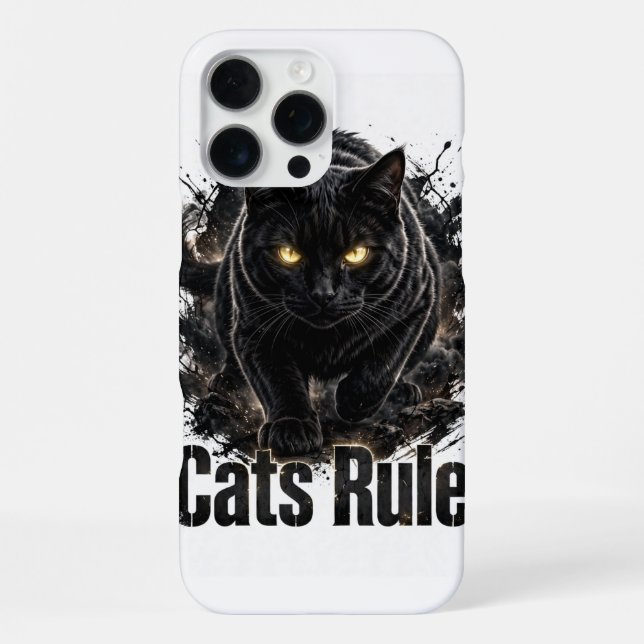 Cats Rule iPhone 16 Pro Max Case (Back)