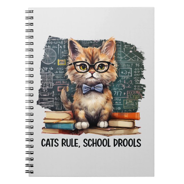 Cats Rule, School Drools Notebook (Front)