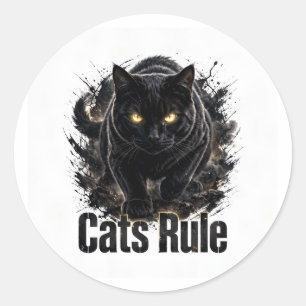 Cats Rule Sticker