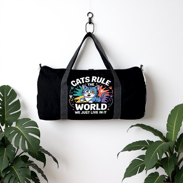 CATS RULE THE WORLD DUFFLE BAG (Creator Uploaded)