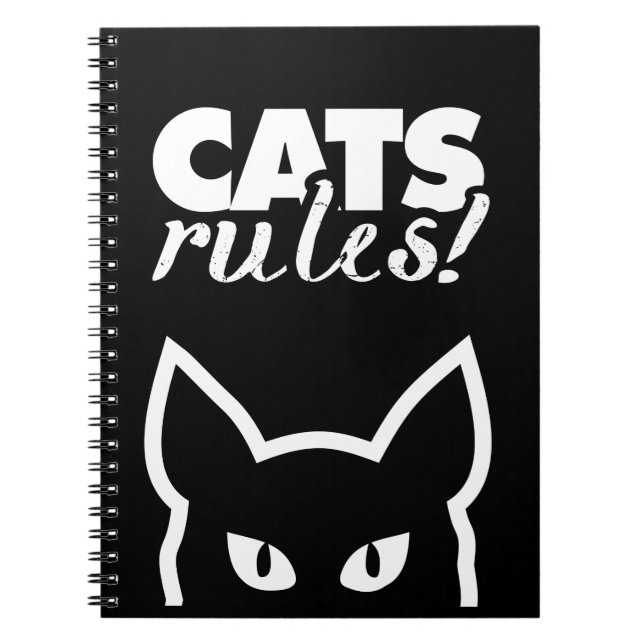 Cats Rules Notebook (Front)