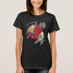 Cats Samurai Japanese T-Shirt